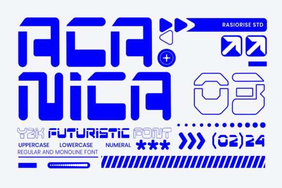 Acanica: The Futuristic Y2K Display Font for Modern Editorial Design
