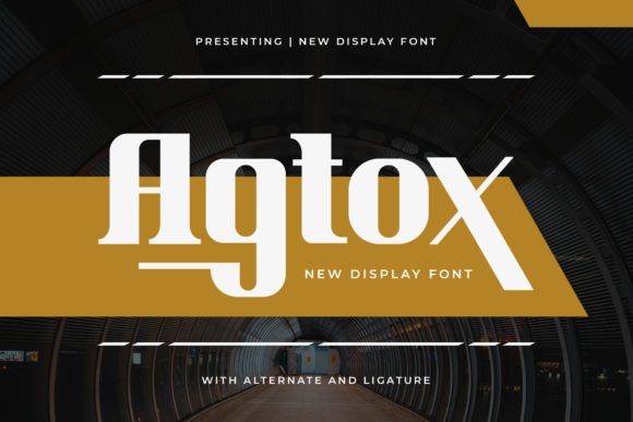 Agtox: The Bold Display Typeface for Modern Web Design