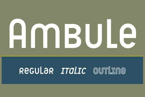 Ambule: The Hybrid Display Font for Modern Digital Branding