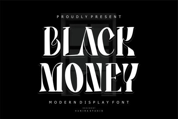 Black Money Typeface: Elevating Brand Identity with Modern Calligraphy