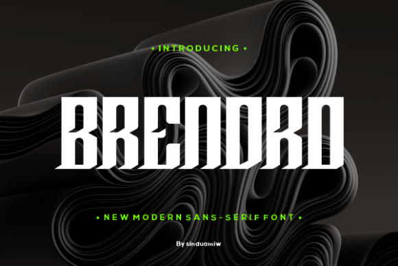 Brendro: A Contemporary Display Font for Digital Designers