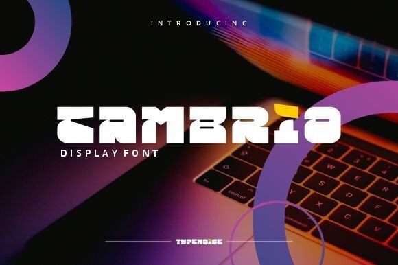 Cambrio Font: A Modern Display Typeface for Web Design