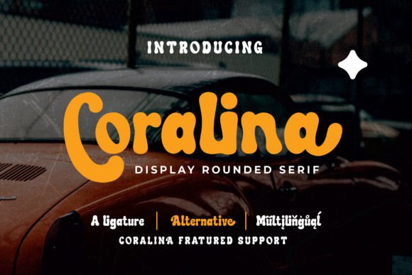 Coralina Font: A Retro Display Typeface for Modern Web Design