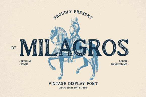 Dt Milagros Font – A Vintage Display Typeface for Creative Makers