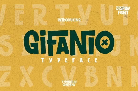 Gifanio: The Playful Display Typeface for Handmade Branding