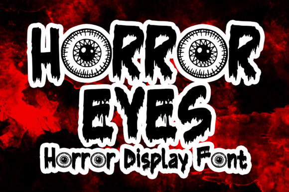 Horror Eyes Font: A Playful Display Typeface for Your Brand