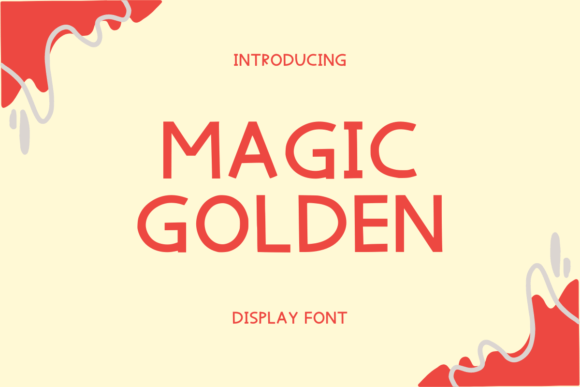 Magic Golden: A Playful Display Font for Creative Projects