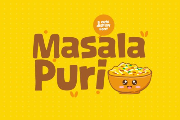 Masala Puri Font Review: A Playful Display Typeface for Bold Branding
