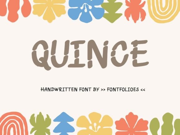 Quince Font: A Quirky Display Typeface for Editorial Design