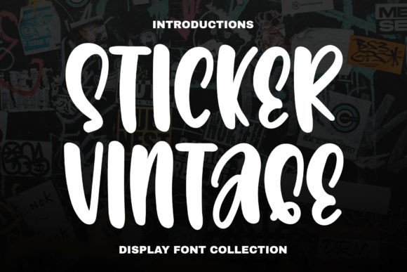 Sticker Vintage Typeface: A Designer’s Take on Retro Branding
