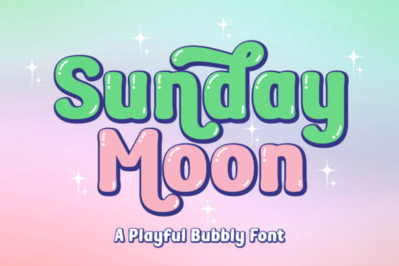 Sunday Moon: A Whimsical Display Font for Handmade Brands