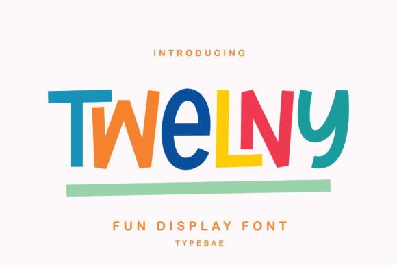 Twelny: The Quirky Display Typeface for Handmade Branding
