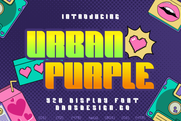 Urban Purple Font: A Modern Typeface for Creative Makers