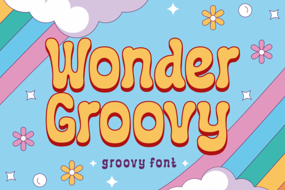 Wonder Groovy: A Retro Display Font for Editorial Design